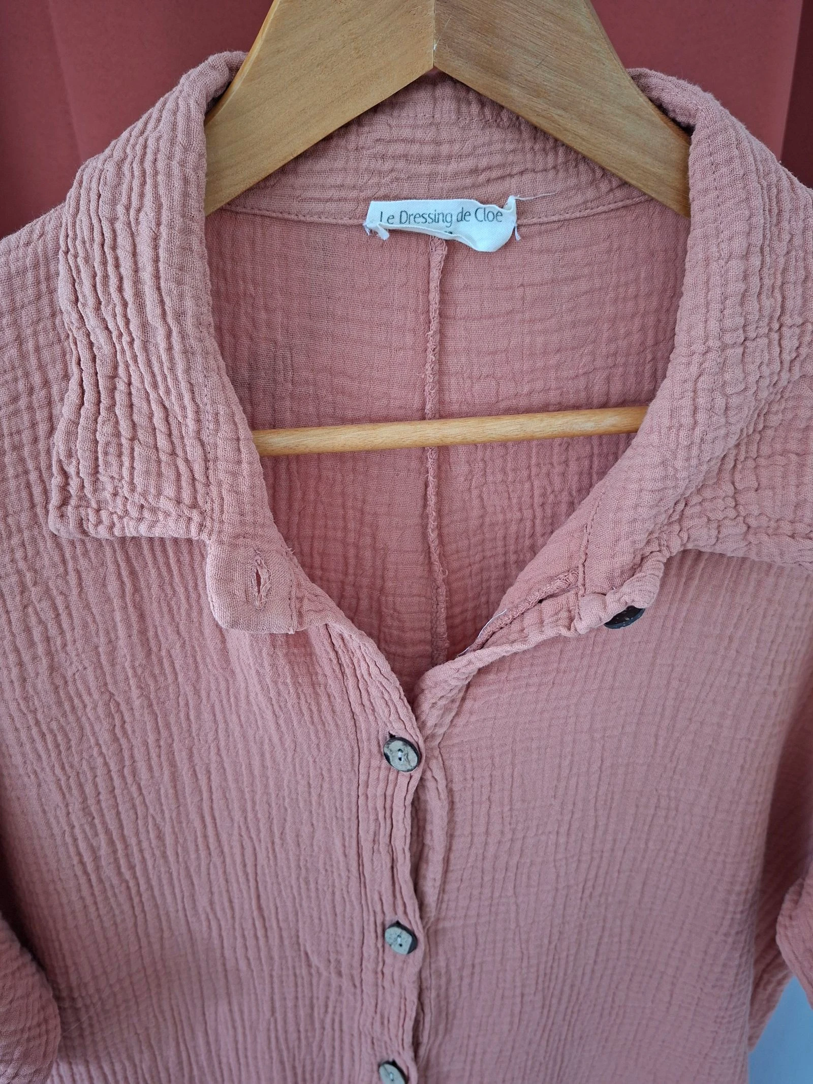 Roze katoengazebadpak een maat – photo 2